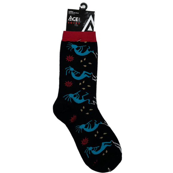 Ace Socks with Kokopelli's Parade Print - NWT - Picture 1 of 2